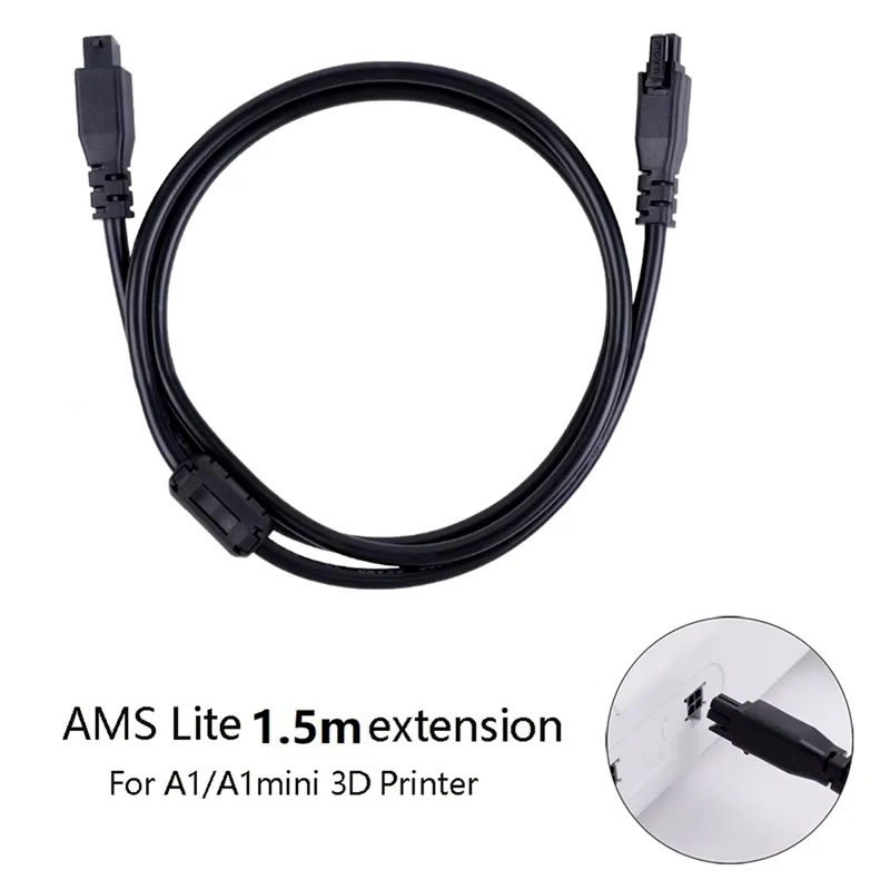 AU61-1.5M Printer 3D Kabel Ekstensi 4-Pin Forbambulab A1/A1mini Printer 3D Bagian Printer 3D