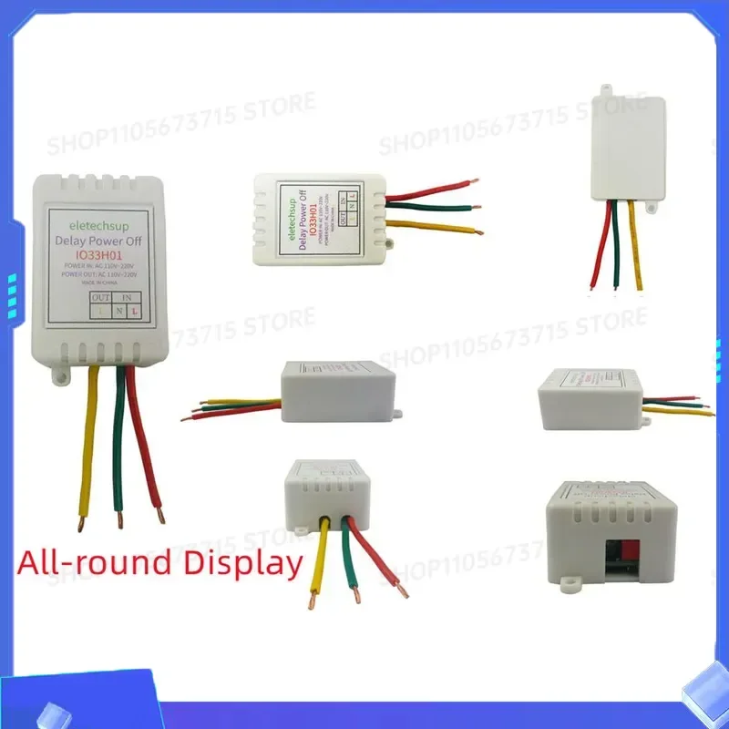 for 1-480Min Timer Adjustable Disconnect Delay Controller AC 110V 220V Power-ON Delay OFF Relay Switch 7A Output Current
