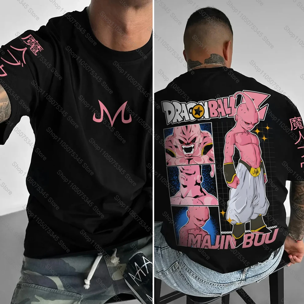 La última camiseta de manga corta periférica de Dragon Ball, Camiseta japonesa de algodón de verano para hombres y mujeres con animación de sangre caliente