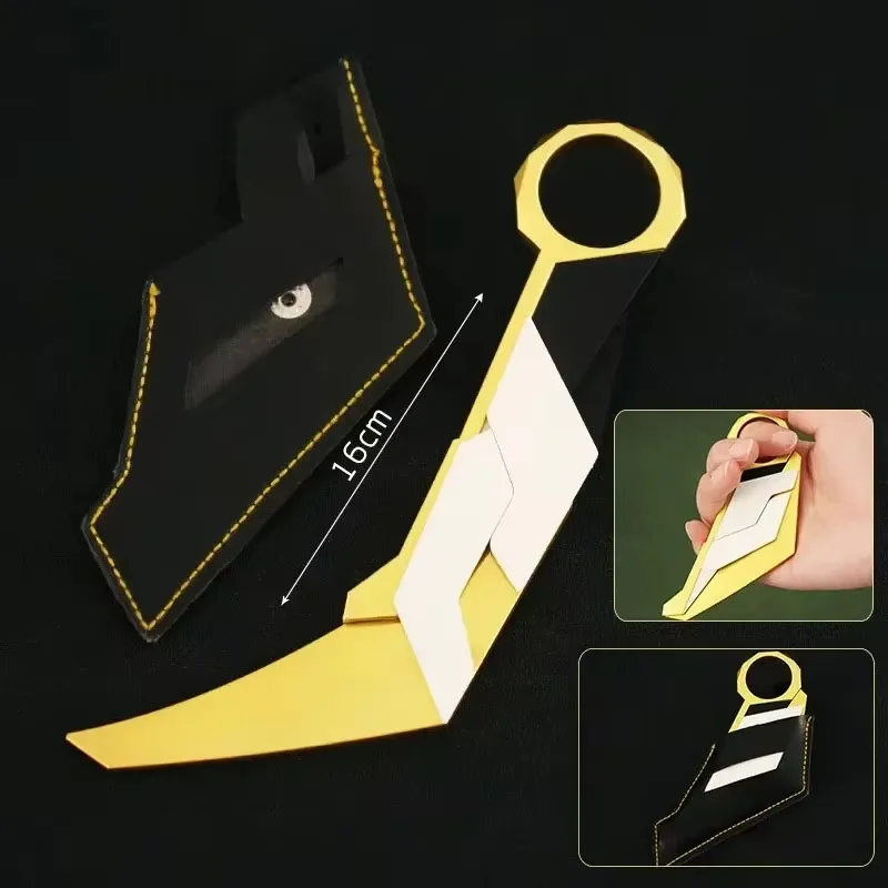 16 cm Prime Karambit Mes Melee Legering Zwaard Game Randapparatuur Wapen cool Model Ongesneden Desktop Display Gift Speelgoed kids collecties