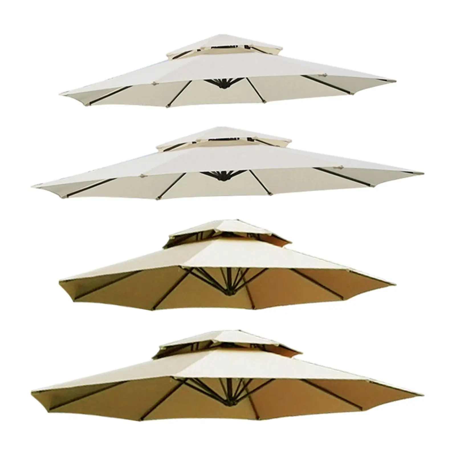 

Umbrella Canopy Sum Protection Rainproof Portable Practical Outdoor Parasol Canopy for Courtyard Balcony Fishing Beach Garden