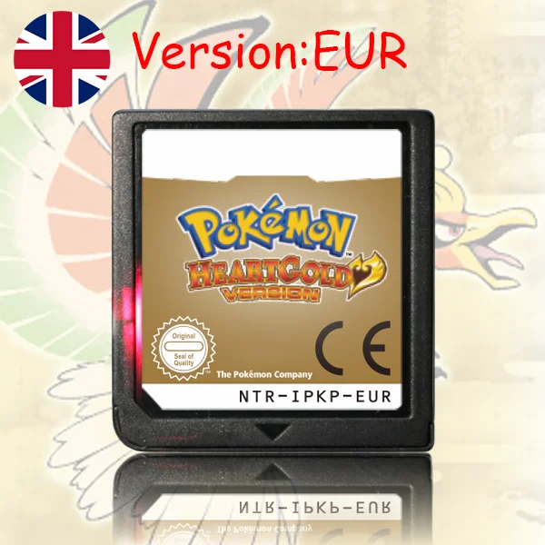 NDS Spielmodul Pokemon Schwarz Weiß Platin HeartGold SoulSilver USA EUR FRA ITA NOE AUS ESP Version für DS 2DS 3DS Konsole