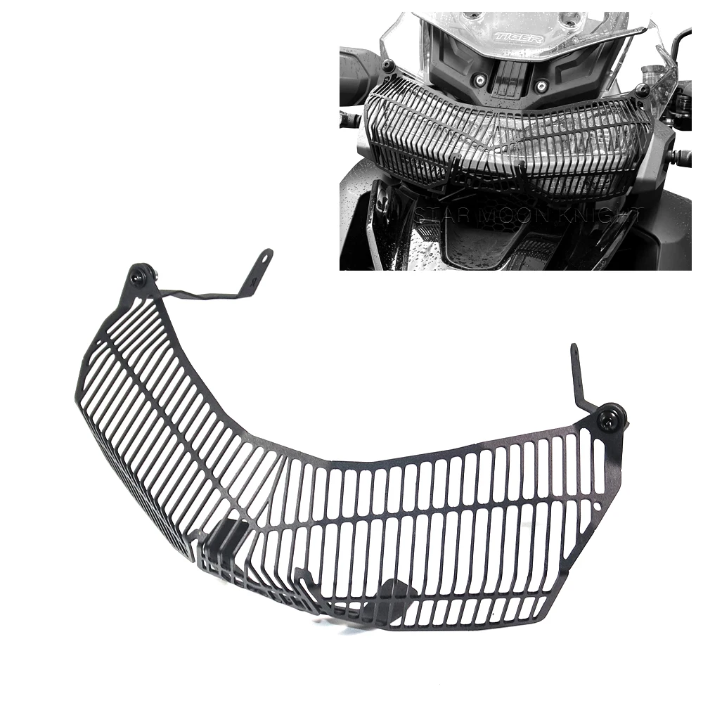 トライアンフ-タイガー-1200-gt-2022-up-メタルヘッドライト保護メッシュオートバイアクセサリー