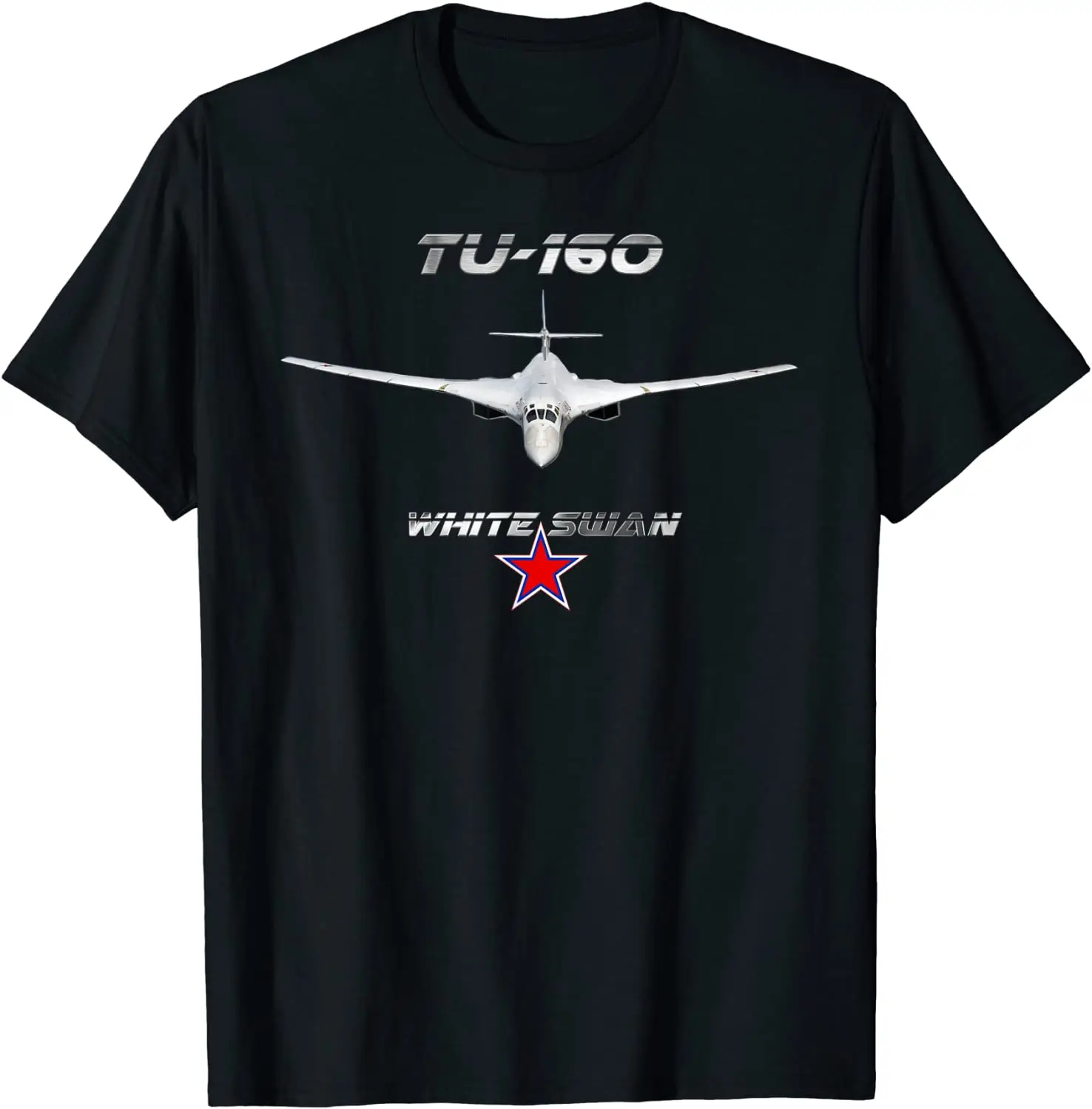 Russian TU-160 White Swan Supersonic Heavy Strategic Bomber T-Shirt. Summer Cotton O-Neck Short Sleeve Mens T Shirt New S-3XL