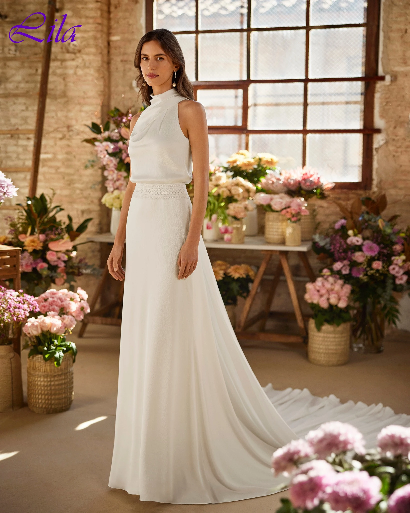 

Customized A-Line Halter Elegant Formal Evening Dress Classic Fashion Bridal Party Temperament High Quality Celebrity Gowns