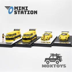 Mini Station 1:64 T1 VAN / RWB 964 Yellow Diecast Model Car