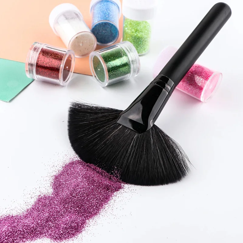 

Barber shop fan-shaped hair sweeping brush residual powder makeup brush hairdressing supplies sweeping broken hair brush soft ha
