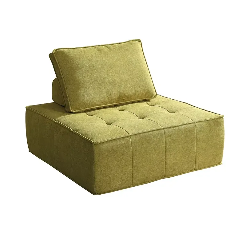 New Arrival Fabric Square Villa Vacuum Compressed Stackable Sofa Quick Rebound Without Deformation