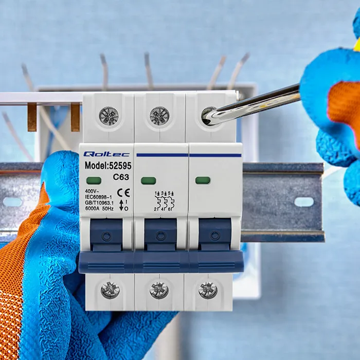 Qoltec C63 stroomonderbreker |     Zekering |     Ac |     63A |     3P