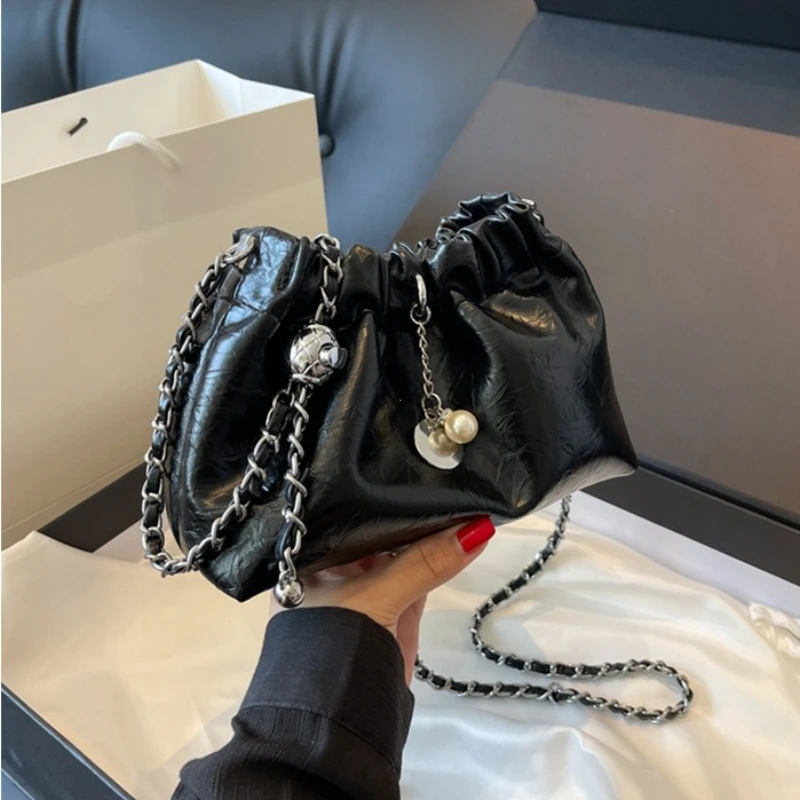 Y2K Millennium Bag Women 2025 New High Sense Shoulder Bags Summer Chain Bag Fashion Bucket Bag Messenger Bags Purses Handbags