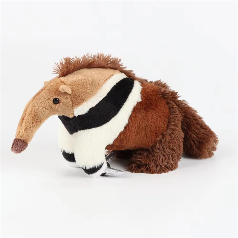 Realistic Anteater High Fidelity Cute Plushie Tamandua Plush Toys Lifelike Animals Simulation Stuffed Doll Kawai Toy Gifts Kid