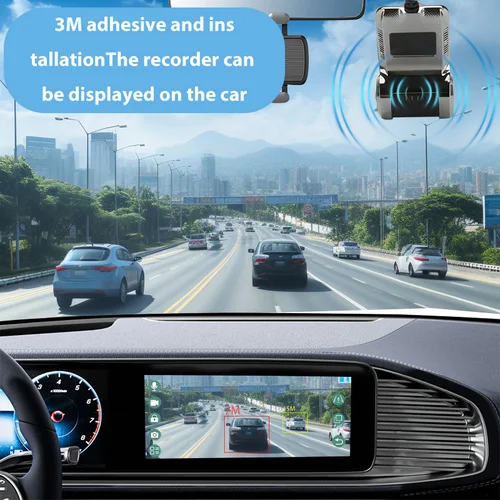 Imagen 2 del producto Coche DVR ADAS LDWS grabadora de coche DVD reproductor Android unidad de navegación Audio automático alarma de voz grabación de vídeo Full HD 1080P