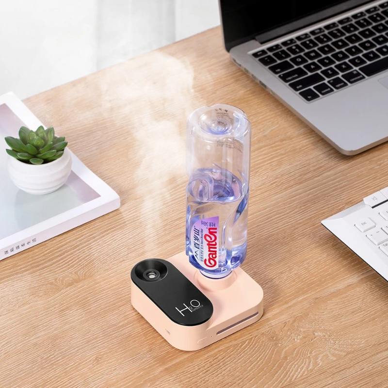 Air Humidifier Usb Charging Mini Small Office Desktop Mineral Water Bottle Hydrating Spray Creative Gift