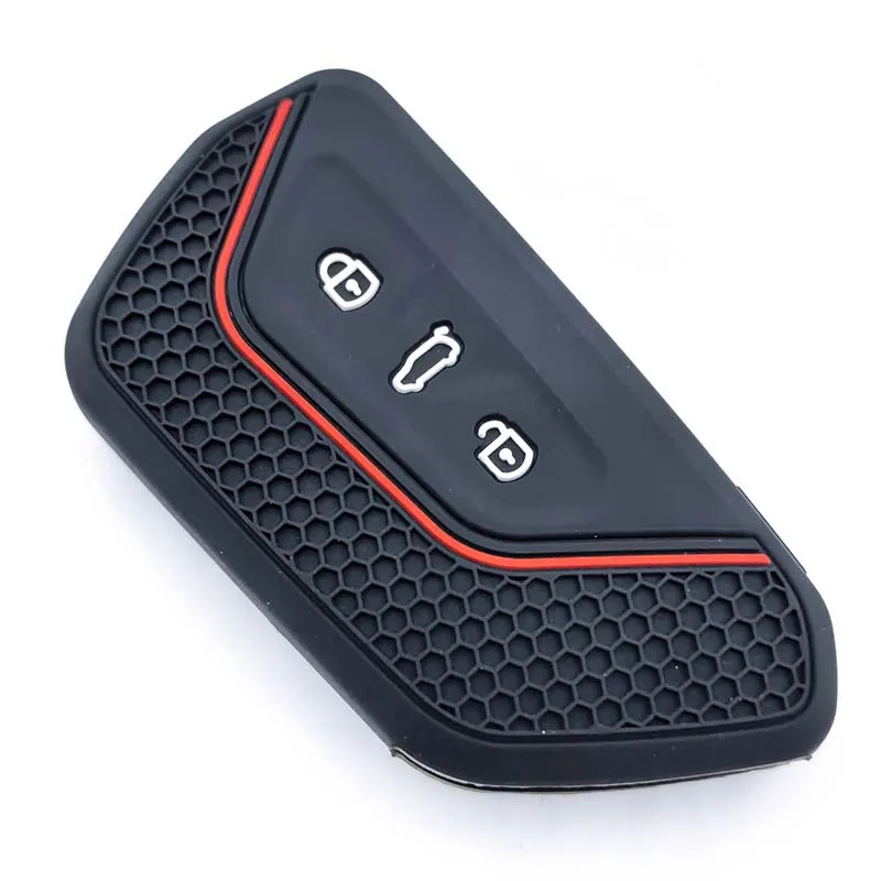 غطاء حافظة مفاتيح السيارة الجديد لسيارة VW Volkswagen/Golf 8 MK8 ID.3 ID.4 /Cupra/Skoda/Octavia A8/SEAT/Leon MK4 2020 2021/Formentor/Tarraco #4