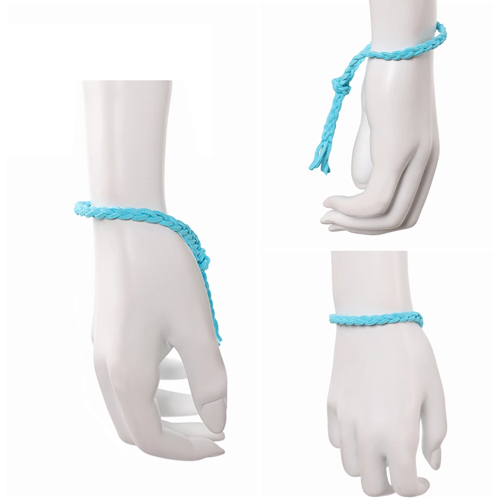 TV ST 5 Eleven Cosplay Blue Bracelet Braided Rope Hairband Costume Accessories Props Disguise Halloween Carnival Party Outfits
