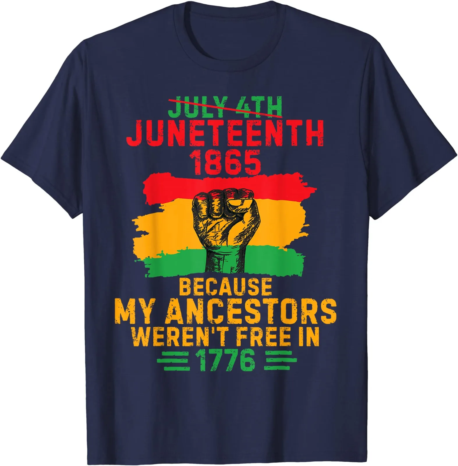 July 4th Juneteenth 1865 Because My Ancestors Pride Unisex T-Shirt