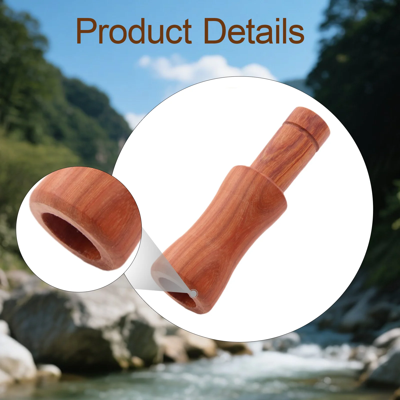 Duck Attract Whistle Duck Caller Lure Portable Sound Animal Calling Wooden Pheasant Whistle for Wild Gooses Hiking Pheasant view 5