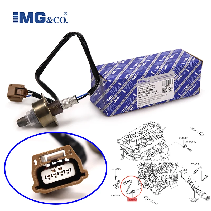 

IMG Upstream Lambda Sensor Oxygen Sensor 22693-1KT0A for NISSAN TIIDA JUKE Frontier Versa Pathfinder INFINITI QX60 ESQ 1.6L 2.5L