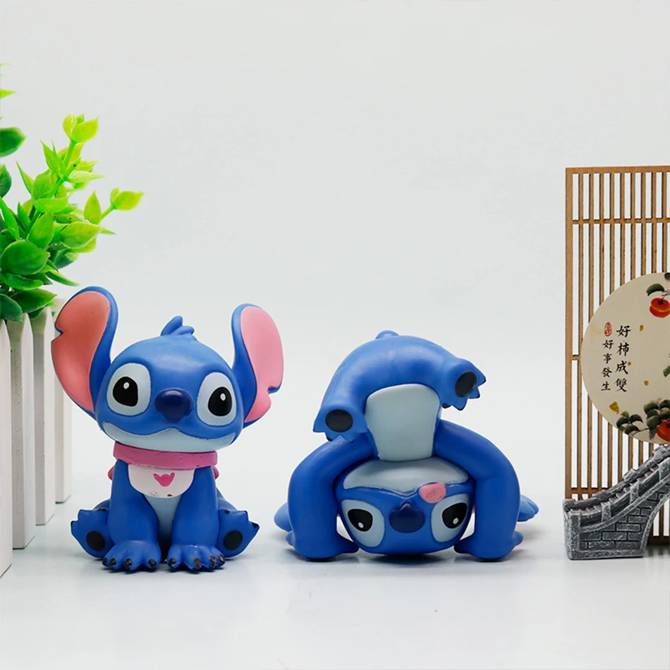 Nuova Action Figure Disney Stitch, Scatola Misteriosa, Giocattolo da Collezione a Sorpresa, Decorazione da Scrivania, Regalo per Bambini