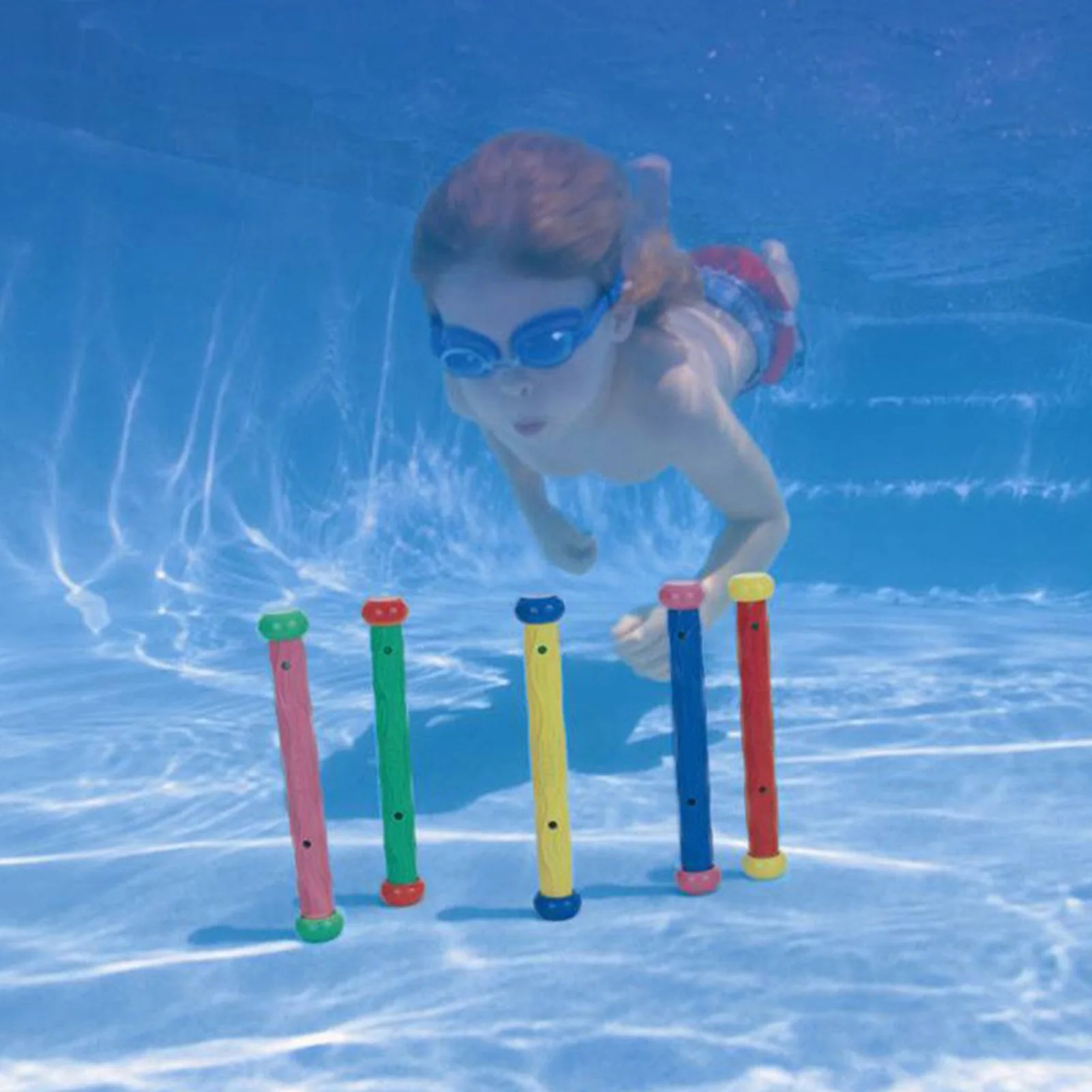 Brinquedos de piscina para crianças, 13/15/16/18/19pcs, oceano, planta, mergulho, natação, treinamento, acessórios