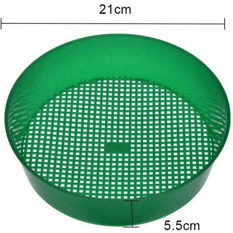 Gardening Sieve Green Plastic Mesh Gardening Tools Balcony Garden Planting Filter Light Earth Stone Fine Mesh Screen Accessories