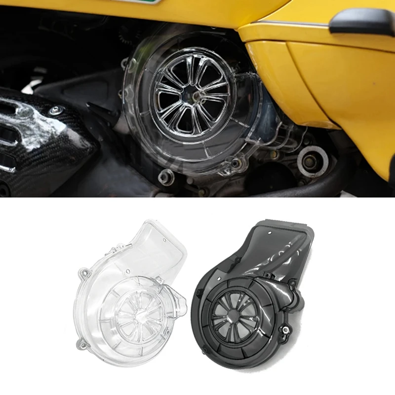 

Motorcycle Acrylic Fan Cover Engine Side Protector Guard For Vespa Sprint Primavera 50 150 2013-2022