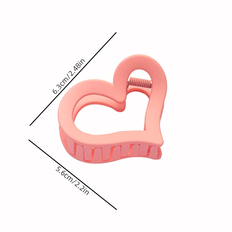 Love Grip Clips Simple Frosted Grab Hair Clip Women Small Matte Non-Slip Gripping Spoon Hairpin Girls Hair Accessories