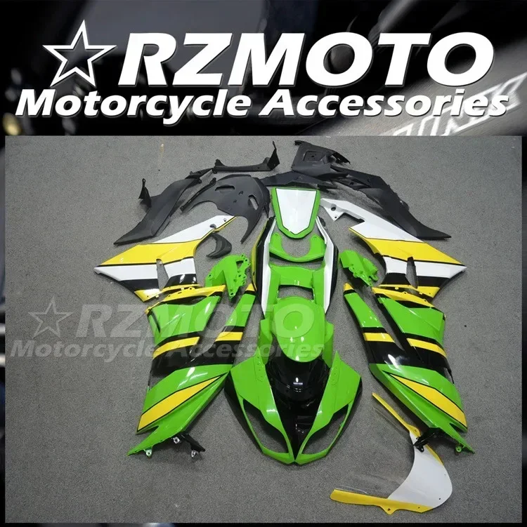 4Gifts New ABS Fairings Kit Fit For KAWASAKI ZX-6R ZX6R 636 2009 2010 2011 2012 09 10 11 12 Bodywork Set Yellow Green