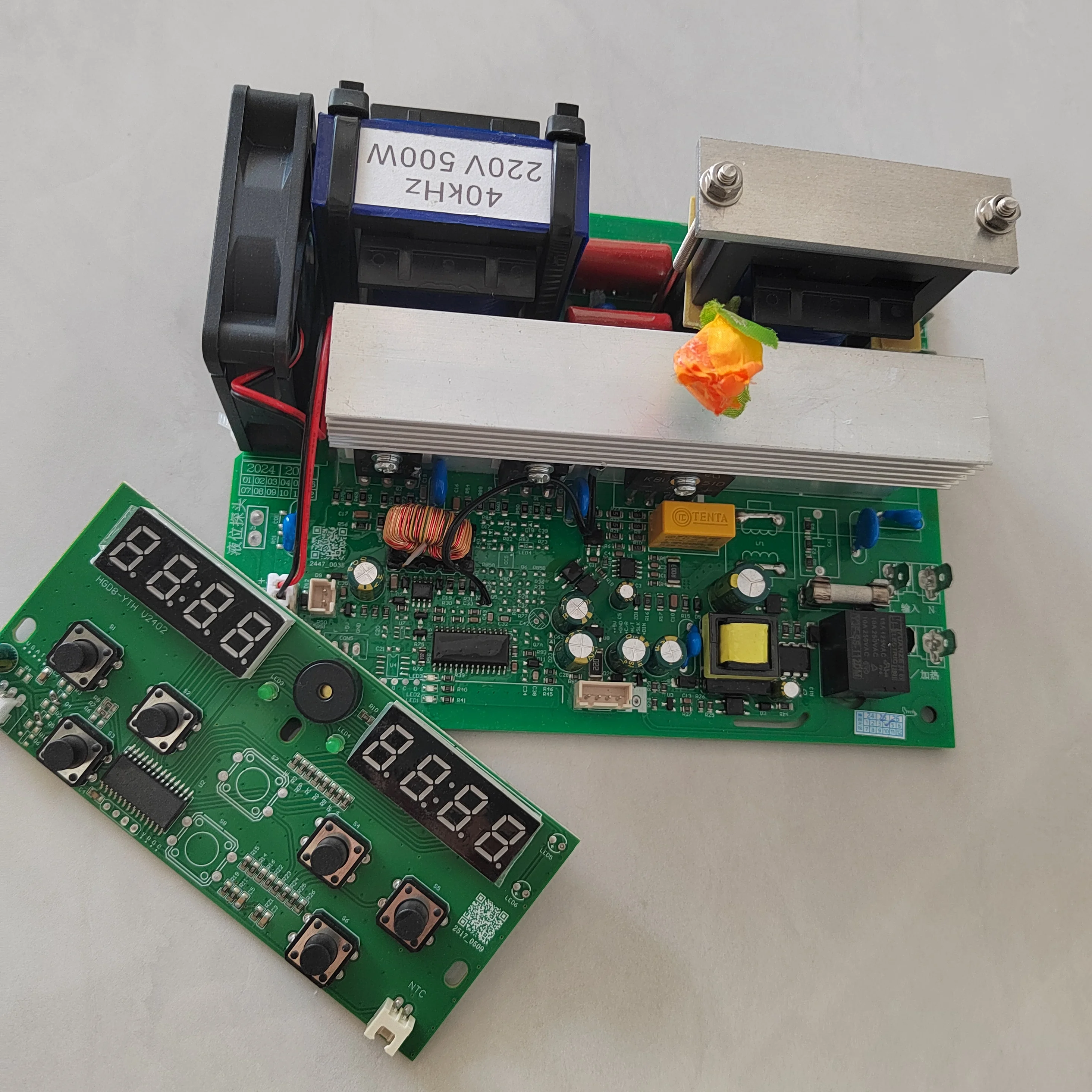 40 كيلو هرتز 800 واط دائرة المولد بالموجات فوق الصوتية ثنائي الفينيل متعدد الكلور مع تعديل درجة الحرارة والوقت