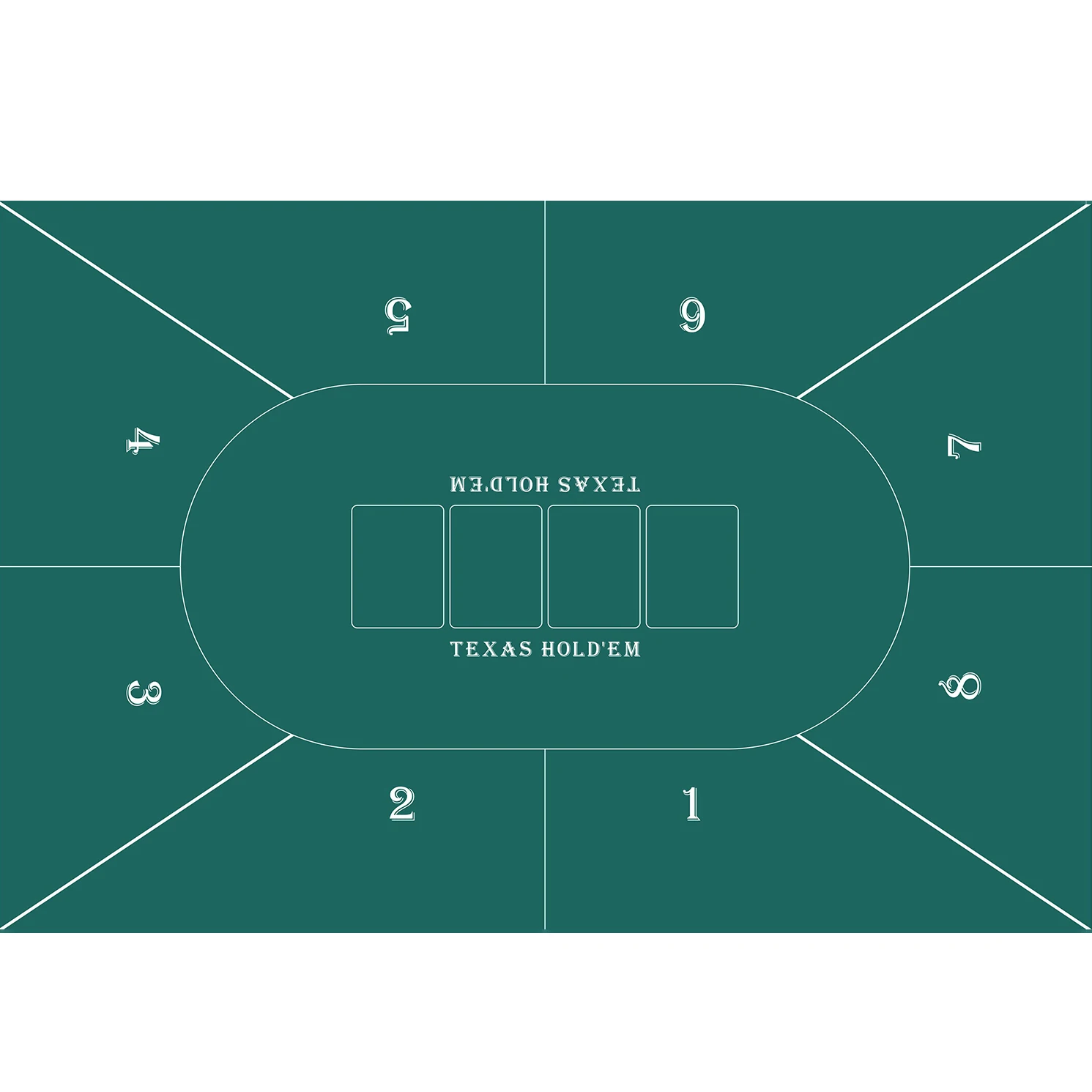 90x60 سنتيمتر كبيرة الحجم على الوجهين تكساس هولدم 'em بوكر الروليت بلاك جاك غير المنسوجة النسيج مفرش المائدة الترفيه اكسسوارات