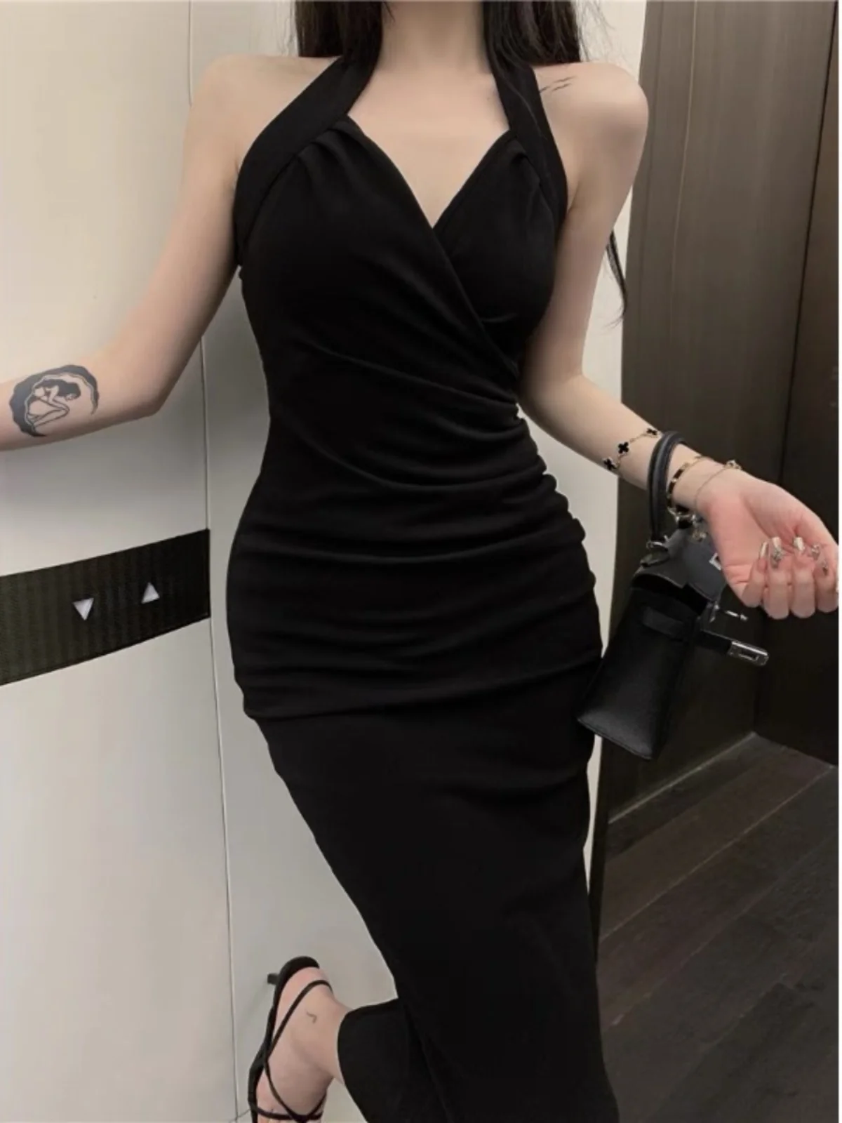 

Сексуальный летний кардиган Pure Desire с подплечниками, корректирующий фигуру, комплект из топа и брюк, корейский стиль, А-силуэт...