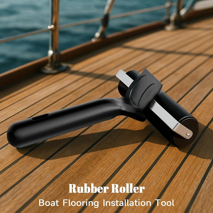 10cm Rubber Roller for Flooring Installation Brayer Glue Roller Boat RV Deck Sheet Printing Painting Stamping Wallpaper