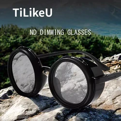Fashion Modern Technology ND9 Adjustable Dimming Sunglasses Men Outdoor Drive Fishing Filter UV Protection Polarized Sunglasses