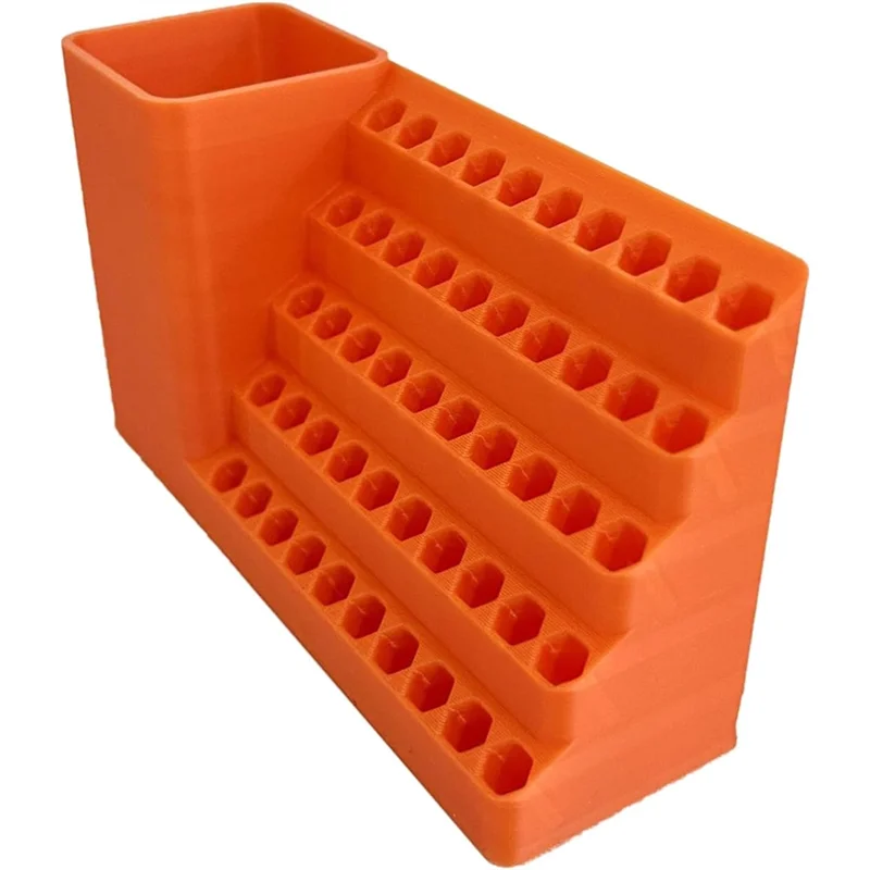 ABDJ-Power Drill Mount Portapuntas de destornillador de 50 orificios-brocas de impacto, caja de herramientas organizadora de tornillos para brocas de 1/4"