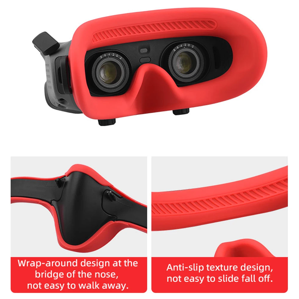 Eye Pad For DJI Avata Goggles 2 Silicone Face Shield Protective Case Anti-Light Leakage Goggles Face Shield For Drone Accessory