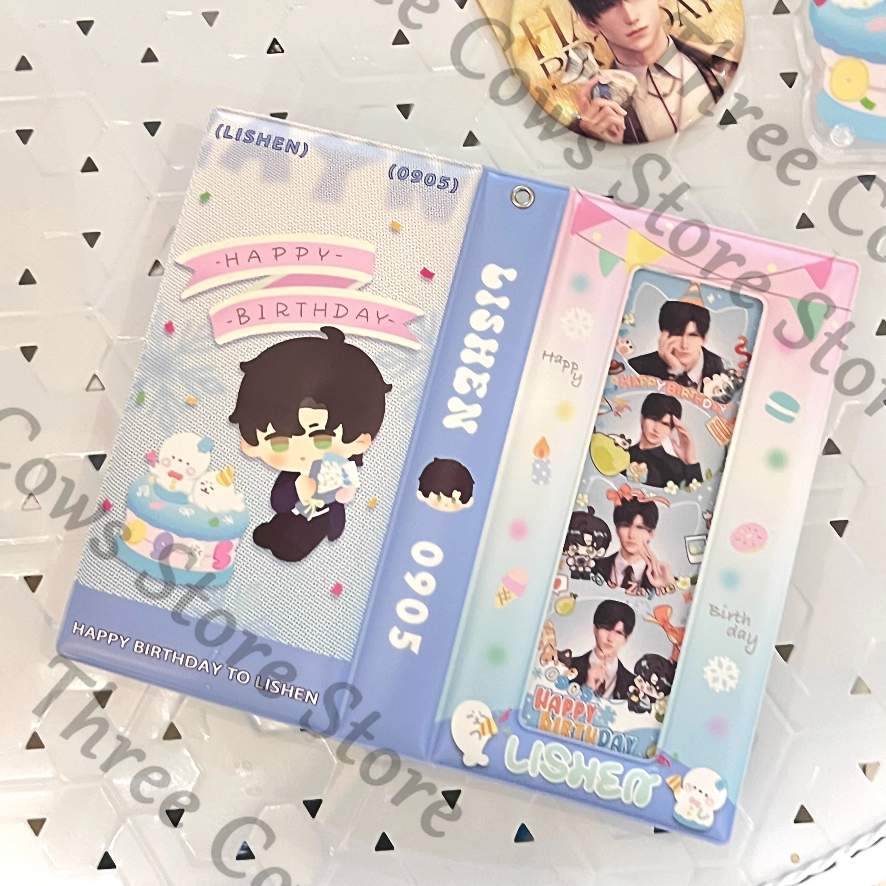 Anime Love and Deepspace Zayne Cosplay Card Book Photo Album Passport Holder Cartoon Storage Bag Cards Binder Holders Passports view 2