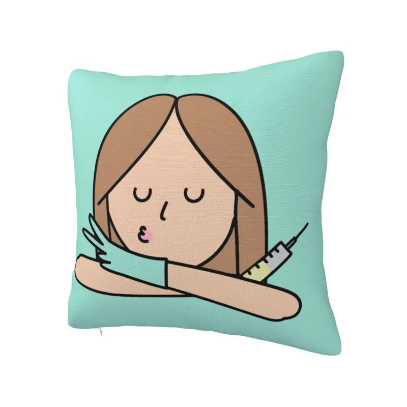 Enfermera En Apuros Doctor Nurse Cushion Cover 66x66 cm Polyester Soft Throw Pillow Case For Sofa Car Seat Home Decor Pillowslip