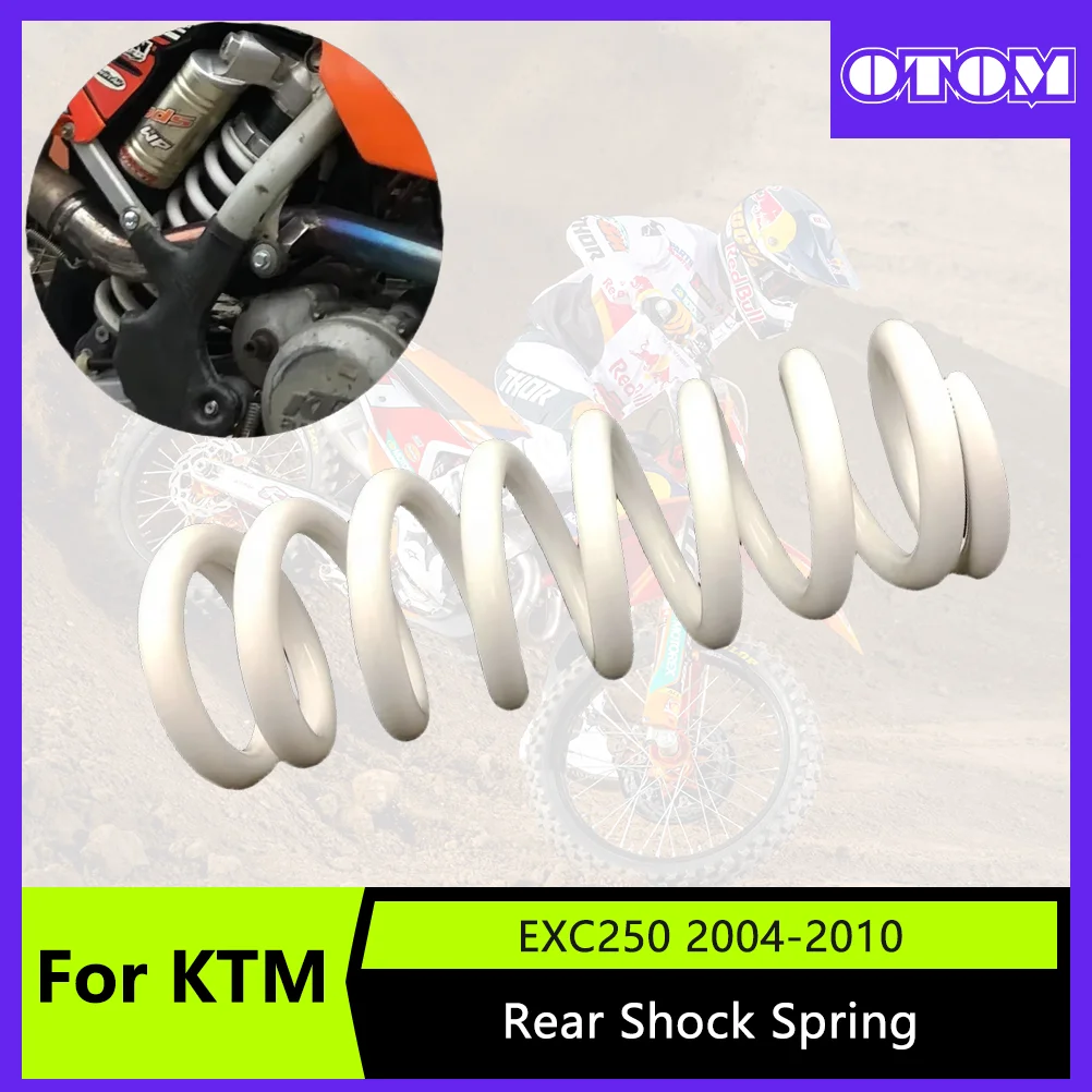 

OTOM Motocross 250mm Rear Shock Spring WP80-250 Suspension Spring For KTM EXC250 EXCF 350 450 525 2004-2010 Rear Shock Spring