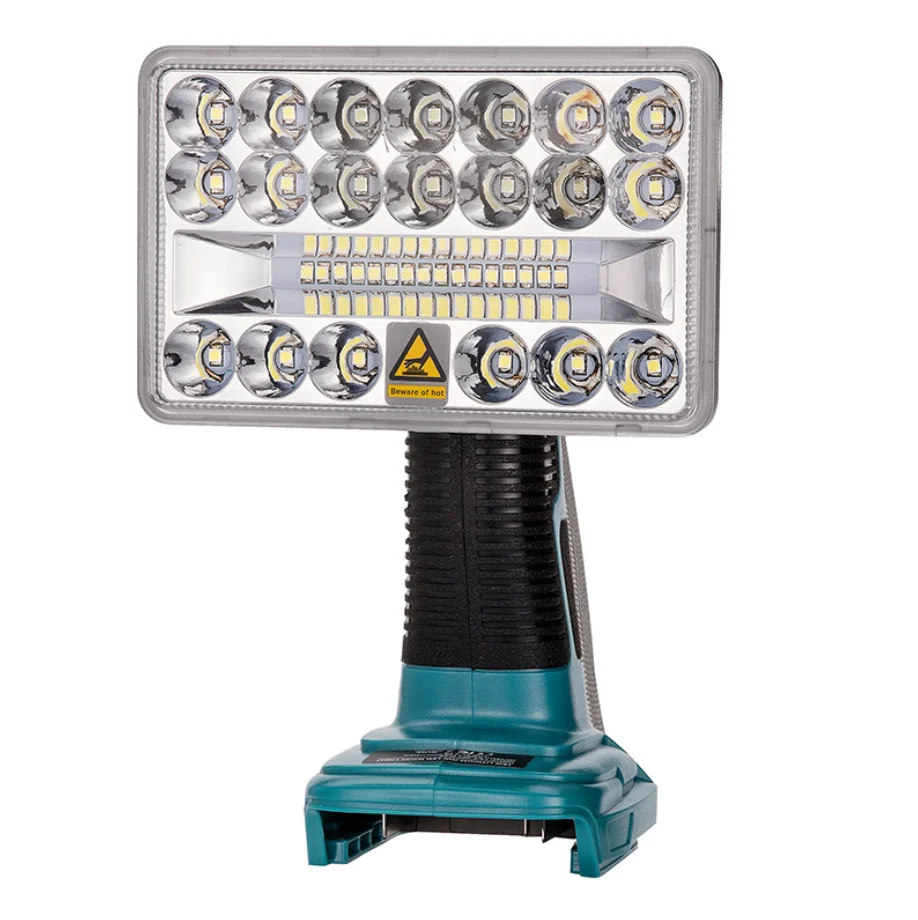 Latarka LED 18W z ładowarką USB 5V 2.1A dla Bosch 14.4V-20V akumulator litowo-jonowy BAT609 BAT609G wymiana na zewnątrz reflektor