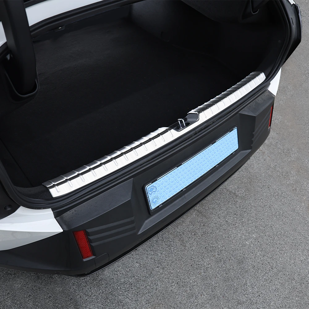 For Kia EV4 2025 2026 Car Tuning Stainless Steel Door Sill Protector Cover Welcome Pedal External Threshold Accessories