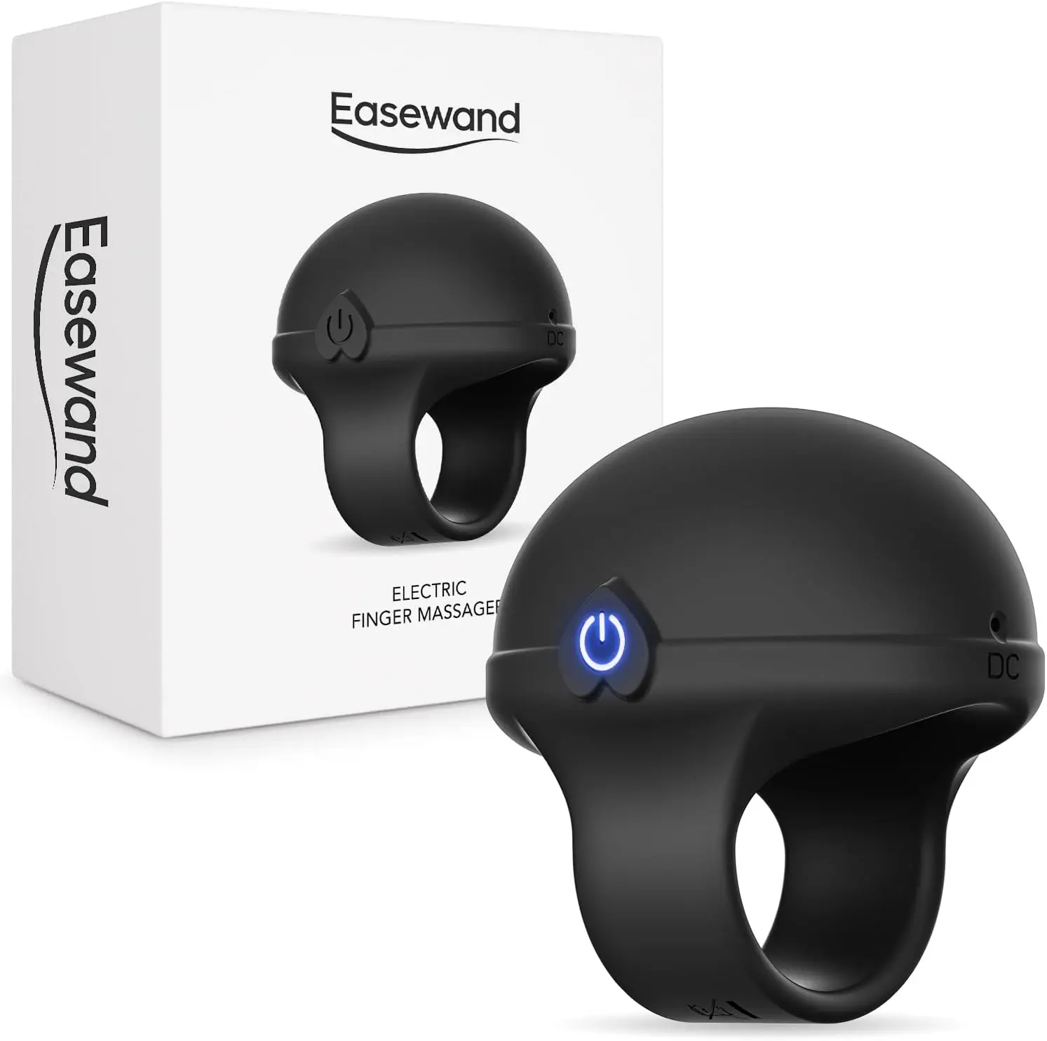

Mini Finger Massage Ball, Rechargeable Waterproof Hand Massager with 10 Modes