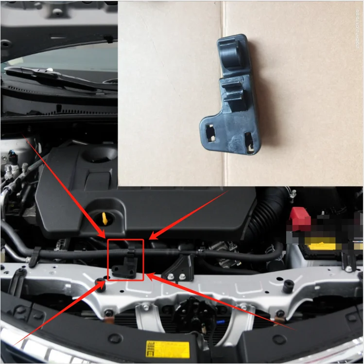 

For Toyota 2014-2018 Corolla Engine Hood Support Rod Head Cover Top Rod Retaining Clip Base