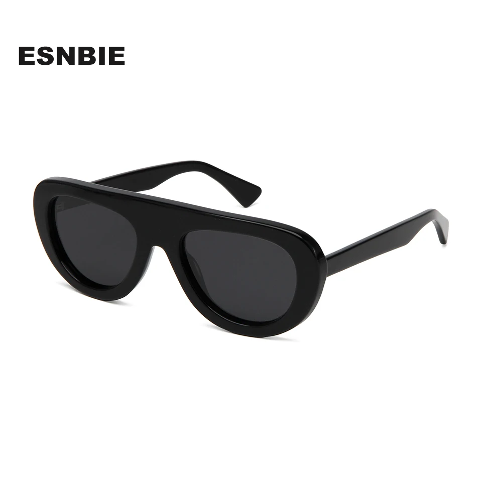 

Design Bold Acetate Men'S Fashion Shield Sunglasses Polarized Oversized Pilot Goggle Uv400 Protection Outdoor Driving Sun Shades