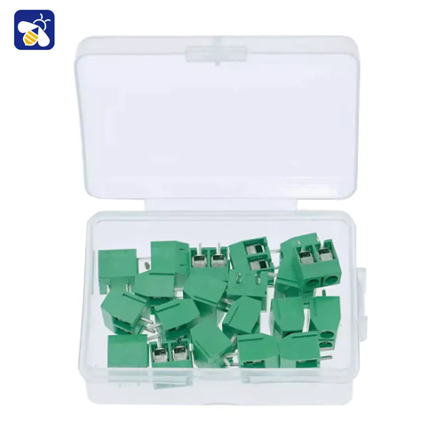 O bloco de terminais do PWB Kf301-3p/2p, 5.08mm, pode ser emendado, conectores de encaixe (20 uma caixa)