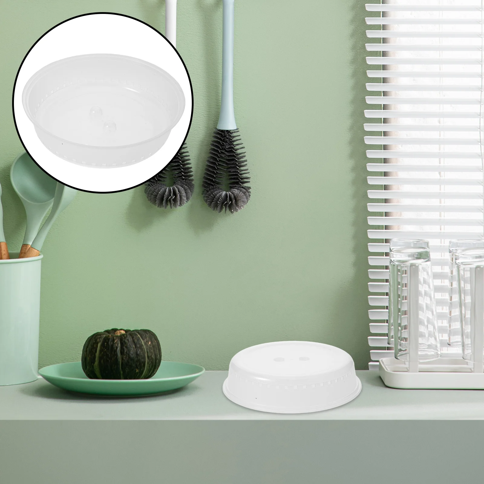 

10Pcs Microwave Food Splatter Cover Reusable Plastic Lid Microwave Plate Bowl Dish Cover Kitchen Gadget Kitchen Gadget