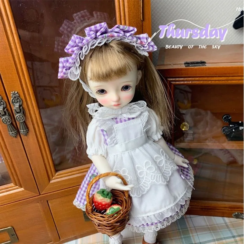 Bjd doll Sweet candy check skirt 1/6 30cm toy cloth (Fit ,Azone,ICY, JerryB, 1/6 Doll Accessories)704732