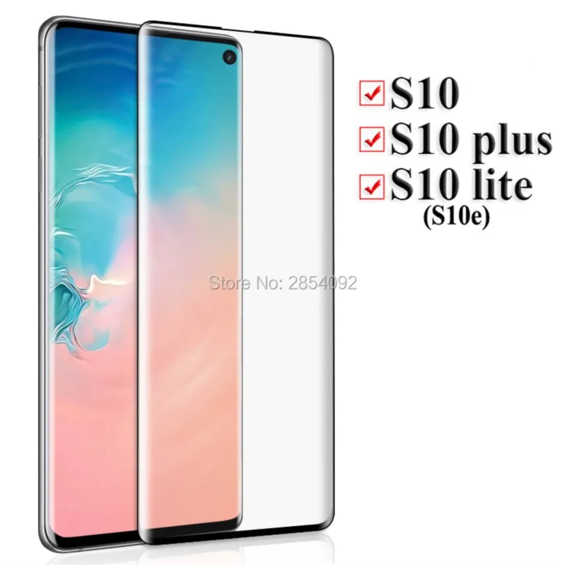 On For Samsung Galaxy S10 Tempered Glass S 10 S10e Plus Lite Protective Glas Tremp e S10plus 10S Screen Protector Safety Sheet