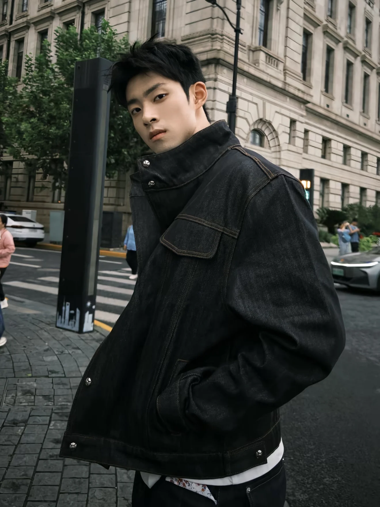 

Оригинальные джинсы с пуговицами в американском стиле ретро для мужчин, универсальные джинсовые ковбойские джинсы, свободный крой, осенние длинные све, чистый цвет