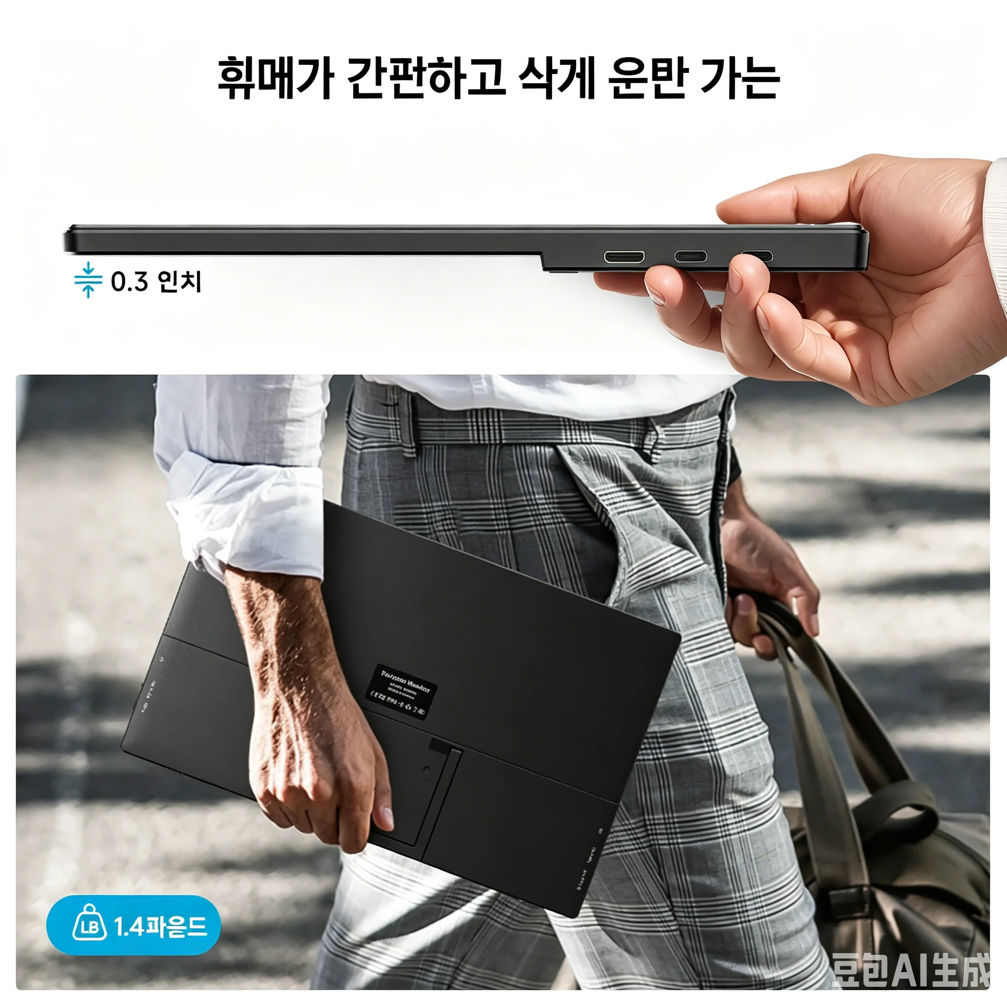 휴대폰 노트북용 15.6인치 외부 화면 확장기 스위치 게임 플러그 앤 플레이 Macbook Chrome 두 번째 모니터용 휴대용 모니터