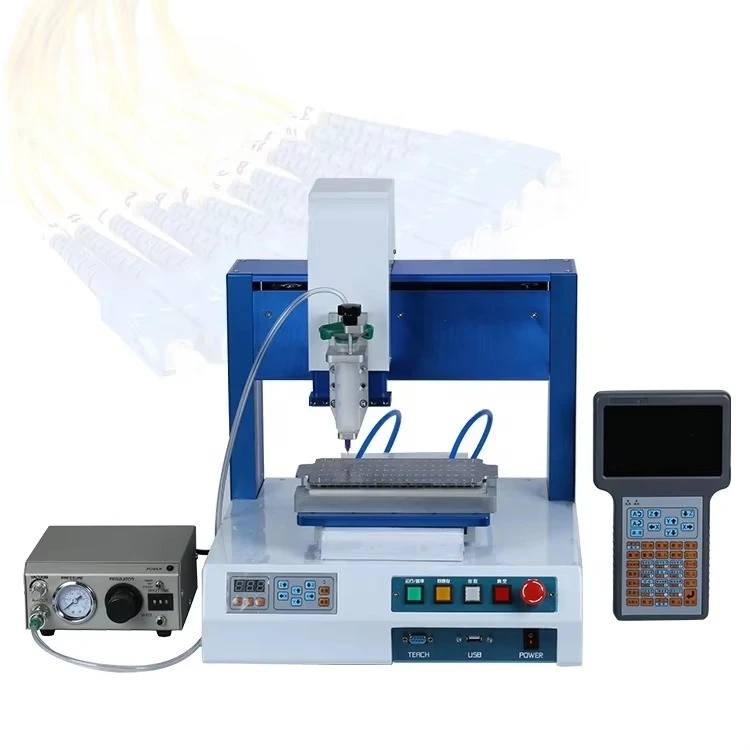 Dispensing Glue 10:1 Ab Glue Automatic Dispensing Machine Optical Ferrule Epoxy Dispenser Injectable Glue Machine